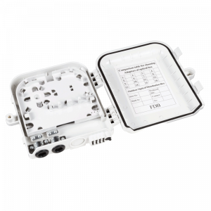 Настенный распределительный бокс на 8 волокон, наружной установки, IP65